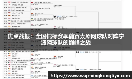 焦点战报：全国锦标赛季前赛太原网球队对阵宁波网球队的巅峰之战